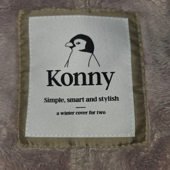 Konny Fleece Cover for Two Wrap Cape Jacket Winter Warm Vest Taupe One Size Cozy - Picture 5 of 9